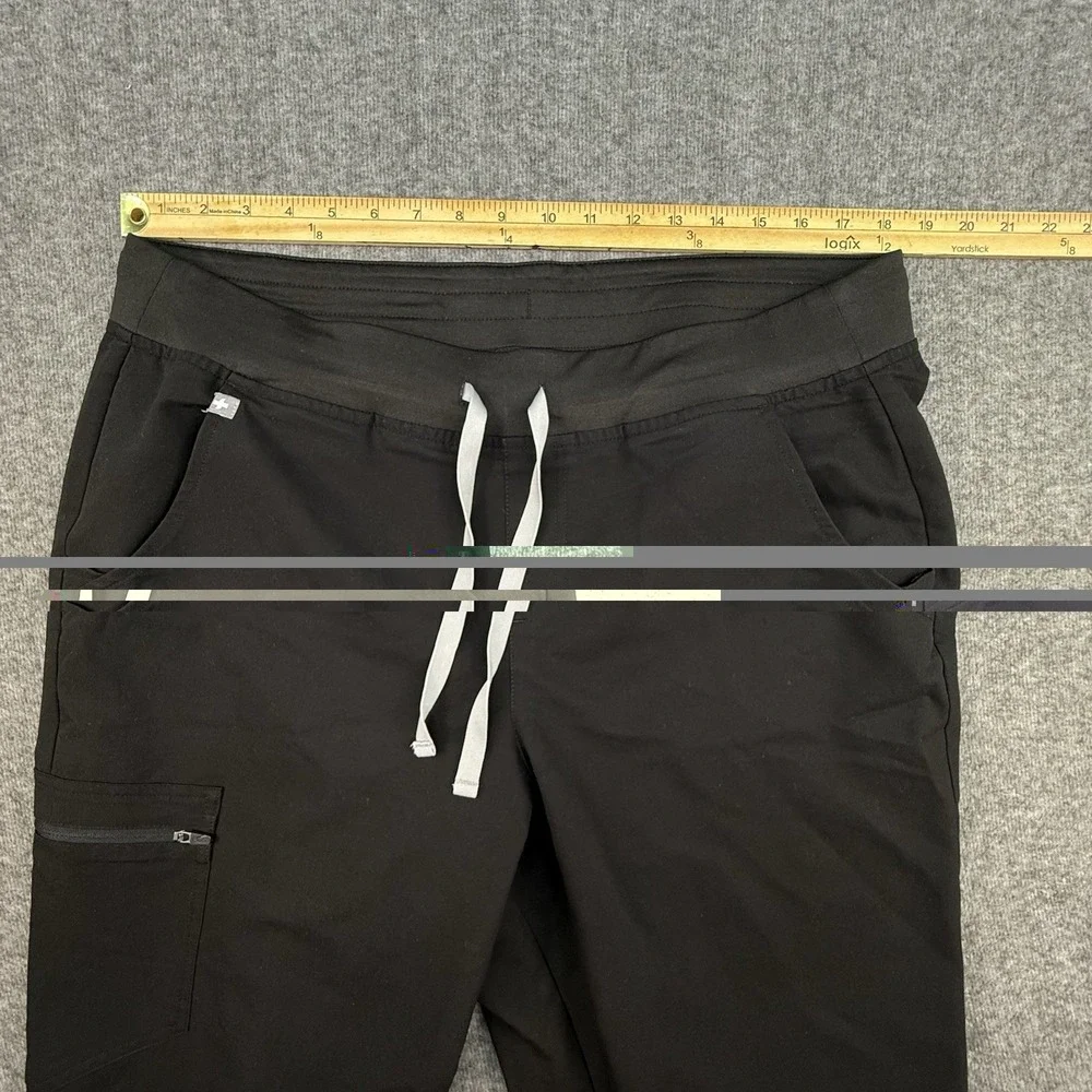 Figs Scrub Pants Technical Collection‎ Black Large Drawstring Pockets